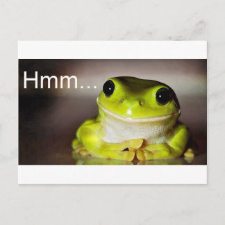 Hmm Frog Postcard