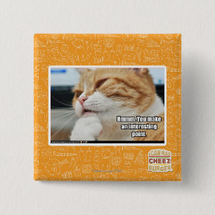Hmmm. 15 Cm Square Badge