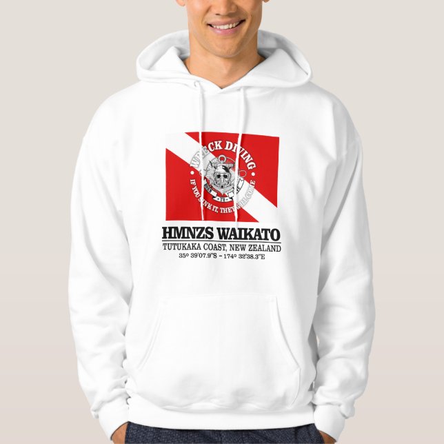 HMNZS Waikato (best dives) Hoodie (Front)