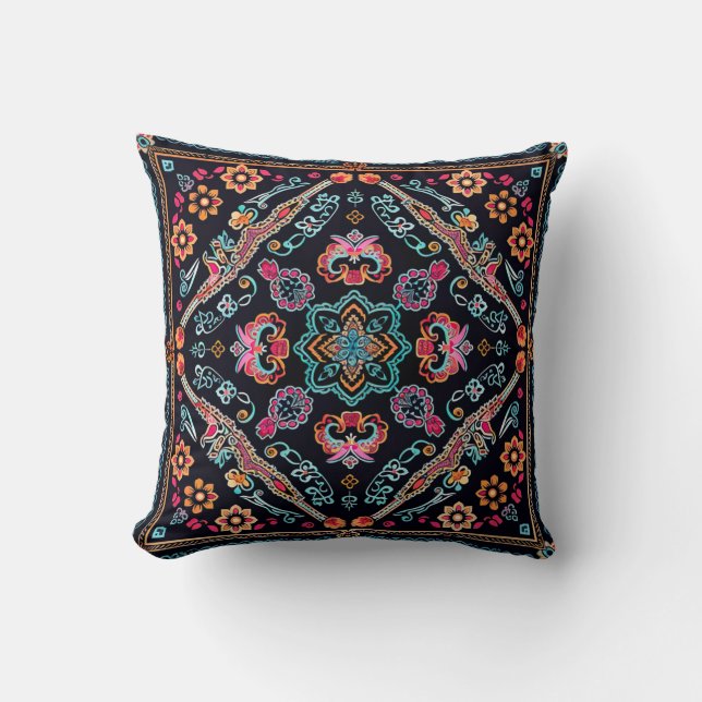 Hmong Brocade Pattern Cushion (Front)