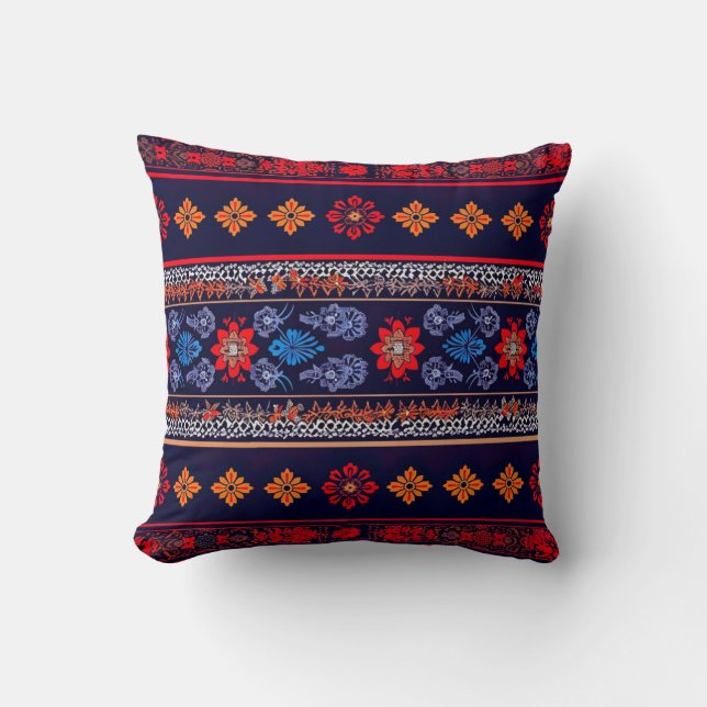 Hmong Brocade Pattern Cushion (Front)