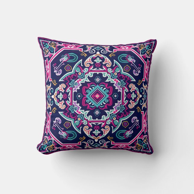 Hmong Brocade Pattern Cushion (Front)