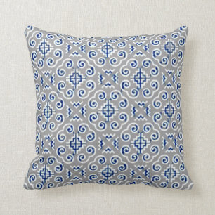 Hmong Elephant Foot Accent Pattern Throw Pillow