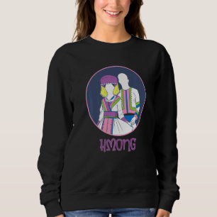 Hmong Miao Girl Woman Heart Boy Man Couple Love Hm Sweatshirt