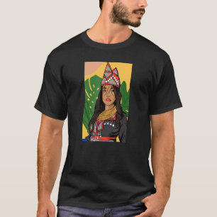 Hmong Miao Hmoob Girl Woman Princess Strong_4 T-Shirt