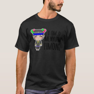 Hmong Miao Proud Traditional Girl Woman Hmoob Ethn T-Shirt
