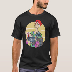 Hmong Miao Proud Traditional Mother Woman Hmoob Et T-Shirt
