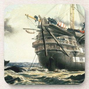 HMS Agamemnon laying the original Atlantic cable, Coaster