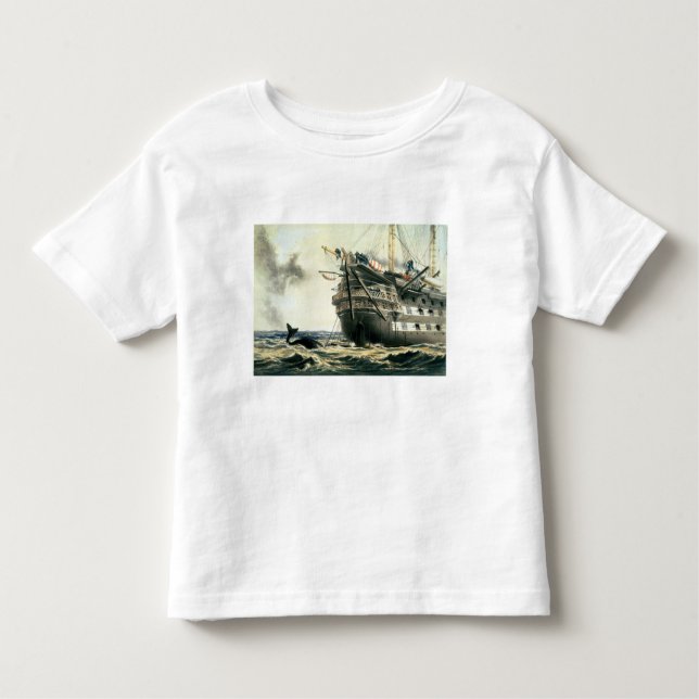 HMS Agamemnon laying the original Atlantic cable, Toddler T-Shirt (Front)