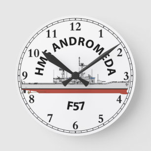 HMS ANDROMEDA - F57 - LEANDER ORIG ROUND CLOCK