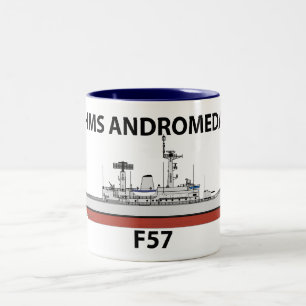 HMS Andromeda, Orig config Two-Tone Coffee Mug