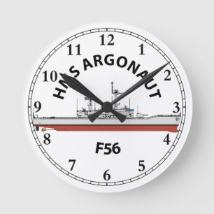 HMS ARGONAUT - F56 - LEANDER ORIG ROUND CLOCK
