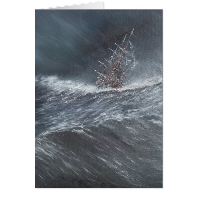 HMS Beagle in a storm off Cape Horn (Front)