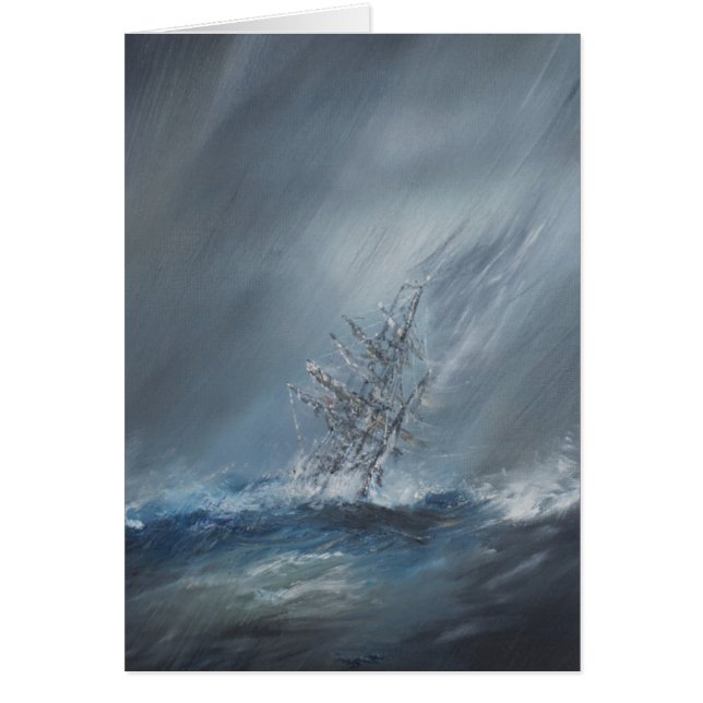 HMS Beagle in Storm off Cape Horn 24th December (Front)