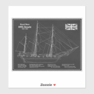 HMS Beagle Tall Ship - Ship Blueprint PD