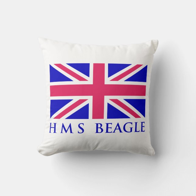 HMS Beagle UK Flag Cushion (Front)