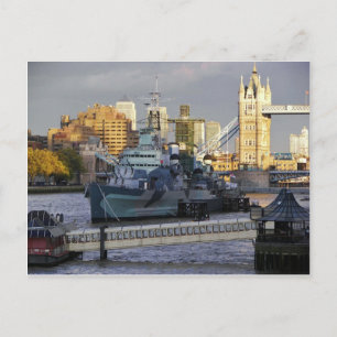 HMS Belfast. Postcard