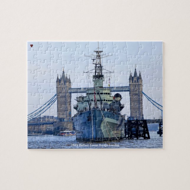 HMS Belfast Tower Bridge London Jigsaw Puzzle (Horizontal)