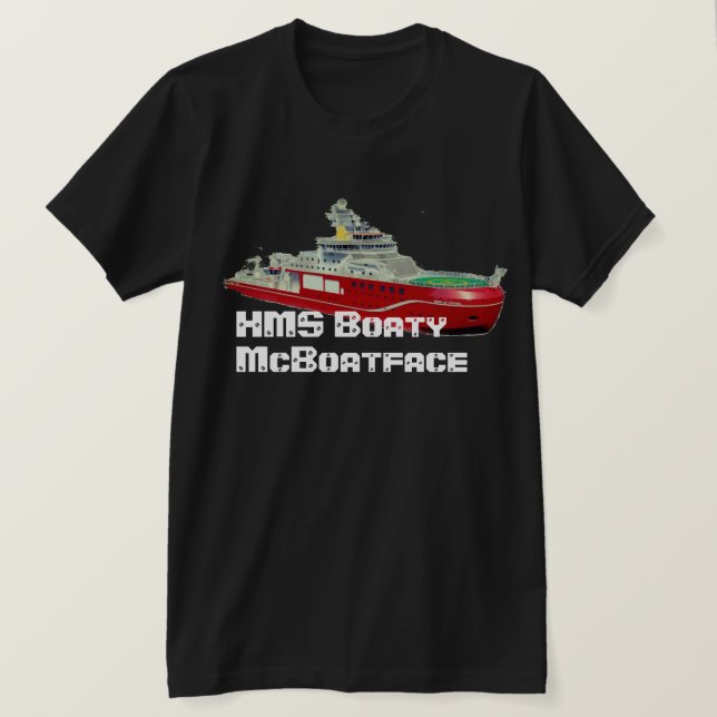 HMS Boaty McBoatface T-Shirt (Design Front)