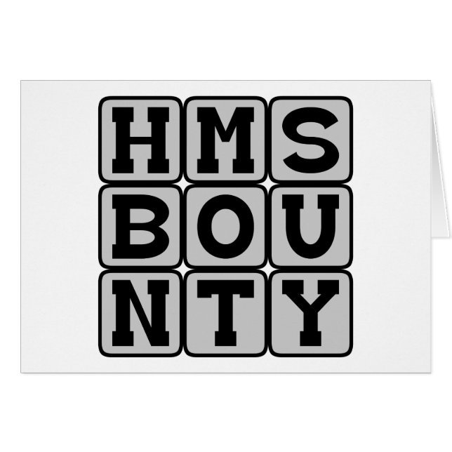 HMS Bounty, Literary Ship (Front Horizontal)