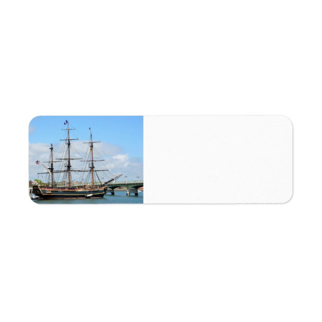 HMS BOUNTY RETURN ADDRESS LABEL (Front)
