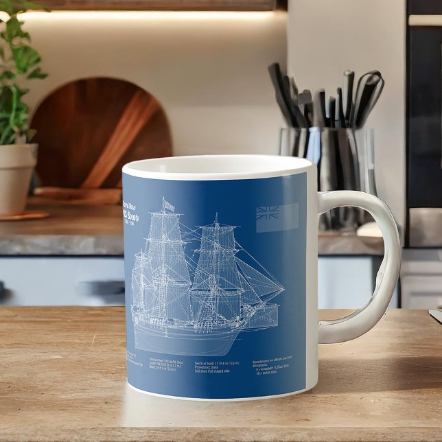 HMS Bounty - Ship Blueprint Plans ABD Coffee Mug (Creator Uploaded)
