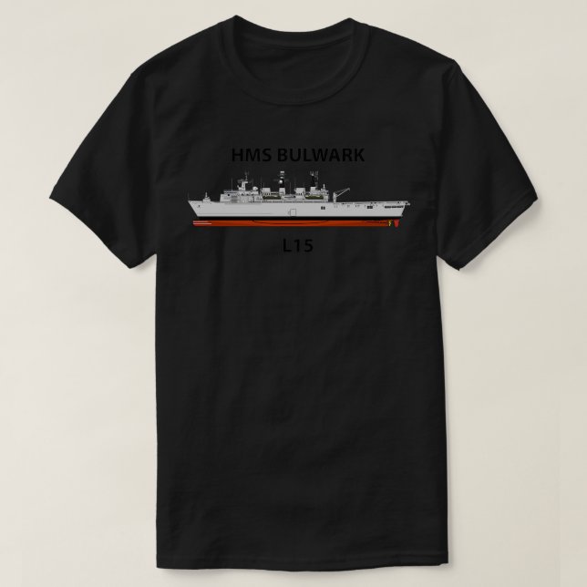 HMS BULWARK L15 T-Shirt (Design Front)