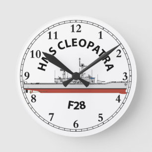 HMS CLEOPATRA - F28 - LEANDER ORIG ROUND CLOCK