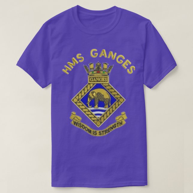 HMS GANGES T-Shirt (Design Front)