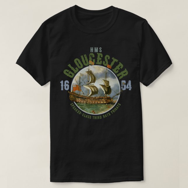 HMS Gloucester T-Shirt (Design Front)