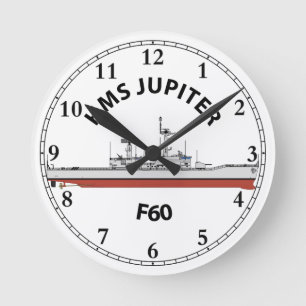 HMS JUPITER - F60 - LEANDER ORIG ROUND CLOCK