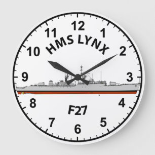 HMS LYNX TYPE 41 F27 LARGE CLOCK