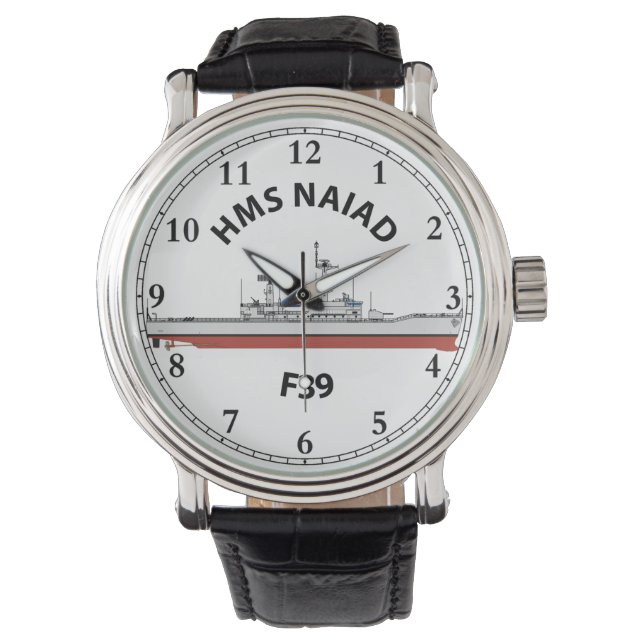 HMS NAIAD - F39 - LEANDER ORIG WATCH (Front)