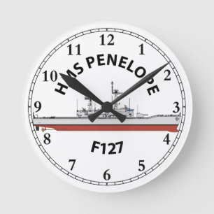 HMS PENELOPE - F127 - LEANDER ORIG ROUND CLOCK