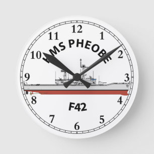 HMS PHOEBE - F42 - LEANDER ORIG ROUND CLOCK