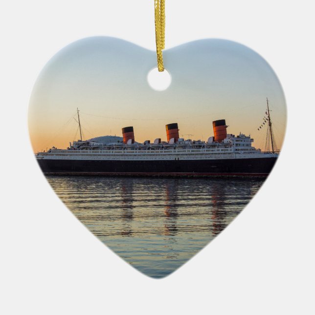 HMS Queen Mary Ceramic Tree Decoration (Front)