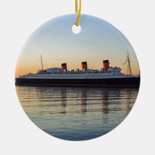 HMS Queen Mary Ceramic Tree Decoration (Front)
