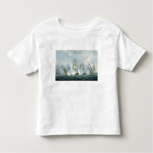 HMS Sirius, Captain Rowse engaging a French Squadr Toddler T-Shirt