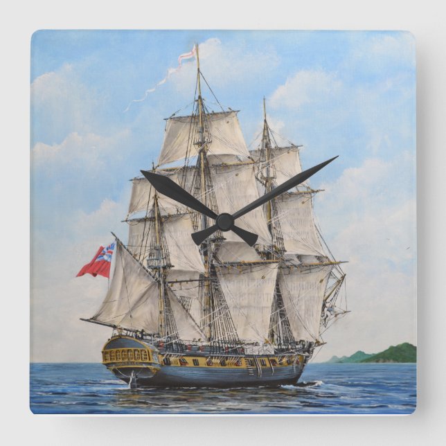 HMS Surprise Acrylic Wall Clock (Front)
