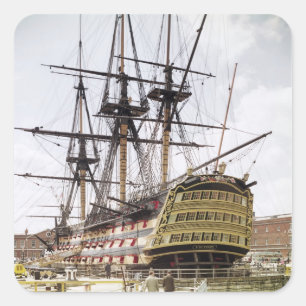 HMS Victory Square Sticker