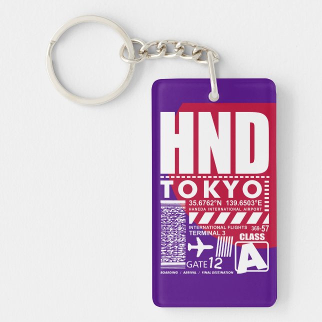 HND Tokyo Airport Key Ring (Front)