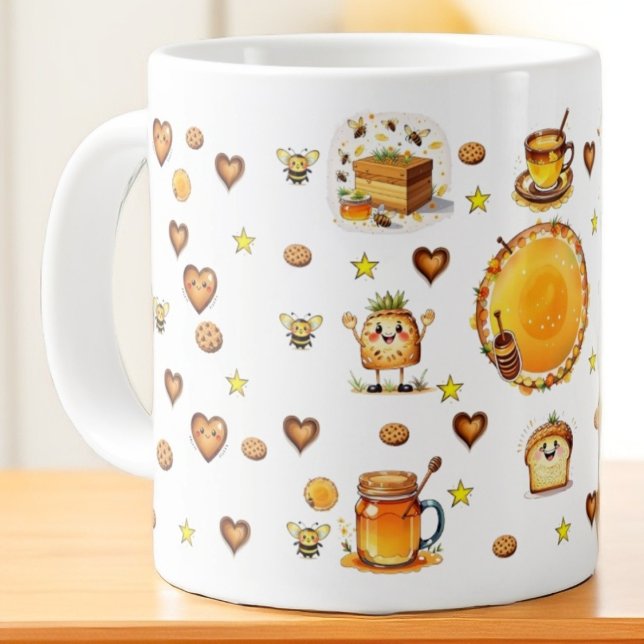 Hnoey cute 🍯💛🥨 coffee mug (Creator Uploaded)