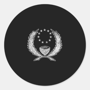 Hnpei Flag Microonesia Hnpean Banner  Classic Round Sticker