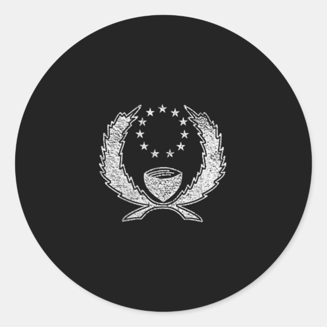 Hnpei Flag Microonesia Hnpean Banner  Classic Round Sticker (Front)