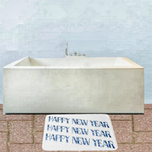 HNY-Blue Diamond Bath Mat