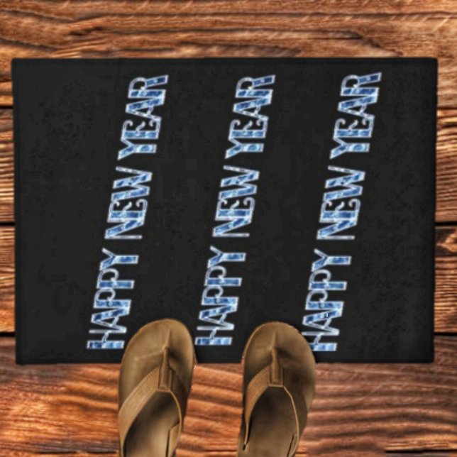 HNY-Blue Diamond Door Mat (Greetings to your New Year visitors, that come to your door, with this HNY Blue Diamond 
doormat!)