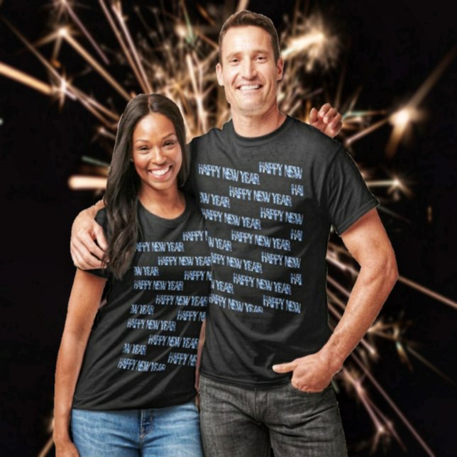 HNY-Blue Diamond T-Shirt (A HNY Diamond T-Shirt, is festive enough to celebrate, and welcome in the New Year!)