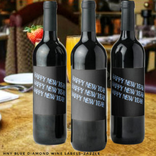 HNY-Blue Diamond  Wine Label