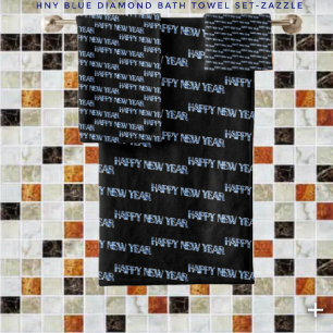 HNY- Diamond  Bath Towel Set