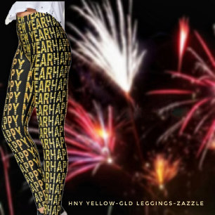 HNY Yellow-Gld Leggings